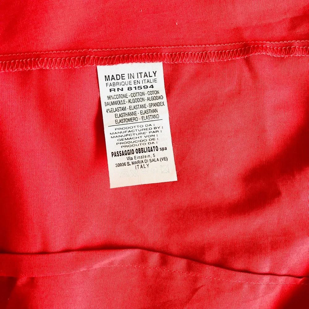 Nara Camicie Red Floral Embroidery Button Down Long Sleeves Shirt SZ 4 - Picture 10 of 11